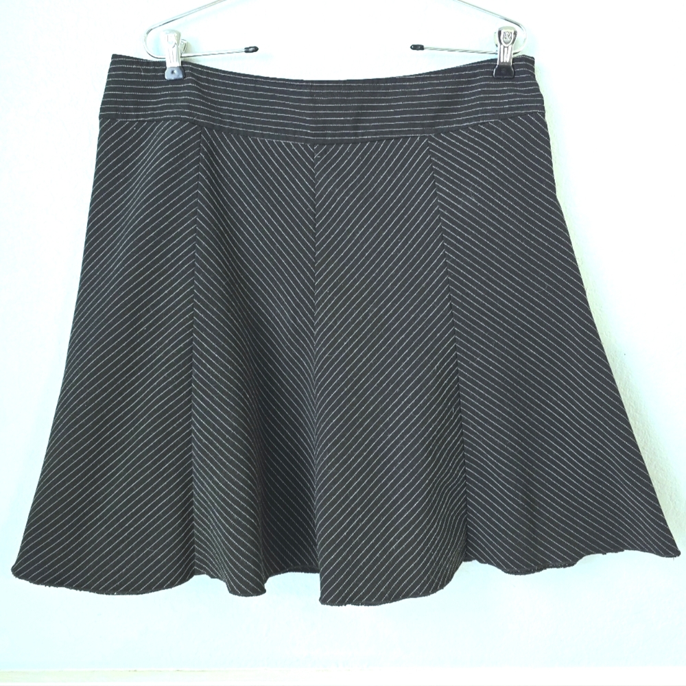 Exact Change Pinstripe A-Line Skirt | size 13 | Vintage 90s | whimsygoth